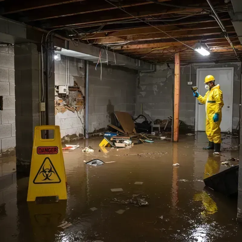 Flooded Basement Electrical Hazard in Granite Bay, CA Property